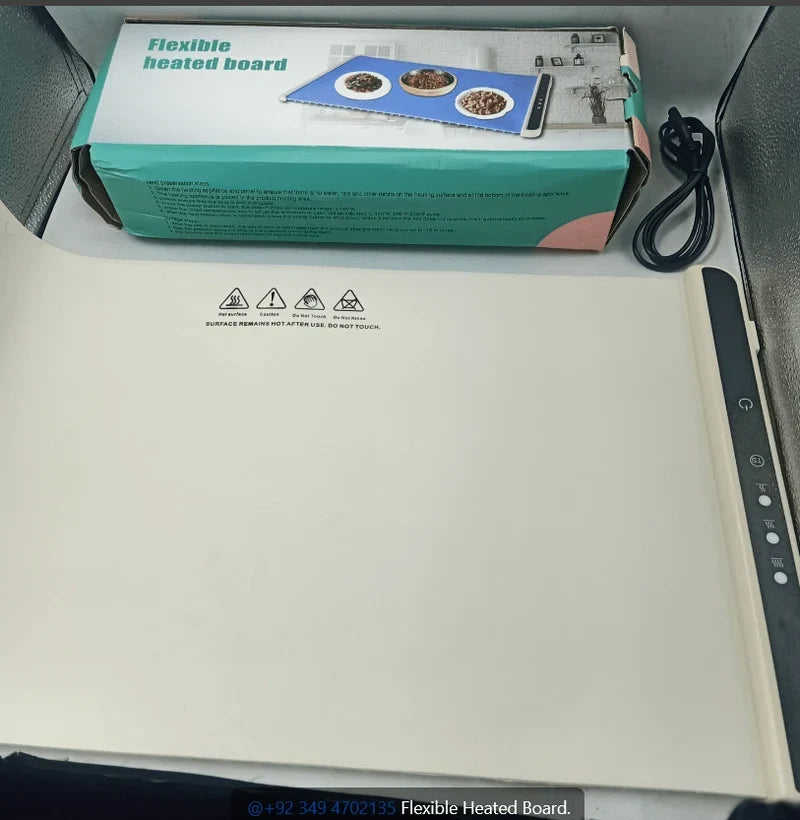 Foldable Silicone Electric Warming Tray (Food Warmer Mat) Elite Avenue